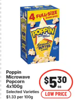 IGA Poppin microwave popcorn offer