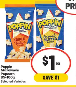 IGA Poppin Microwave Popcorn offer
