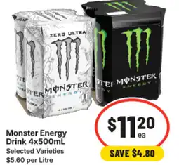 IGA Monster energy drink offer