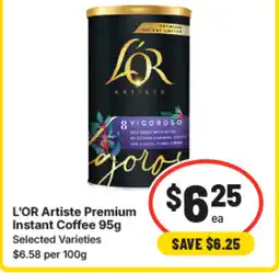 IGA L'or artiste premium instant coffee offer