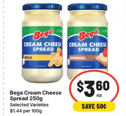 IGA Bega cream cheese spread offer