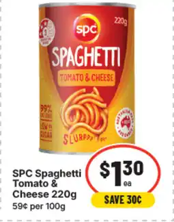 IGA SPC Spaghetti Tomato & Cheese offer