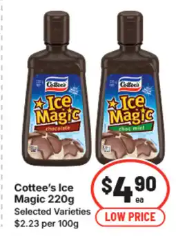 IGA Cottee's Ice Magic offer