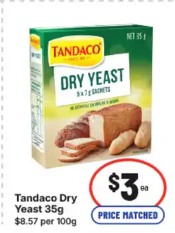 IGA Tandaco dry yeast offer
