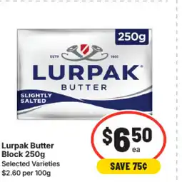IGA Lurpak butter block offer
