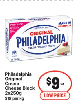 IGA Philadelphia Original Cream Cheese Block offer