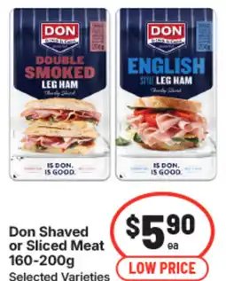 IGA Don shaved or sliced meat offer