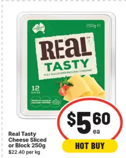 IGA Real tasty cheese sliced or block offer