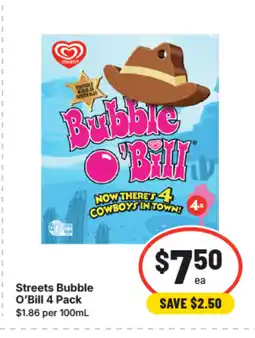 IGA Streets Bubble O'Bill offer