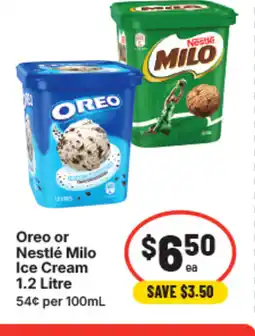 IGA Oreo or nestlé milo ice cream offer