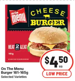IGA On the menu burger offer
