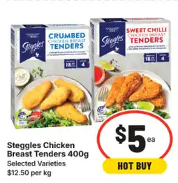 IGA Steggles chicken breast tenders offer