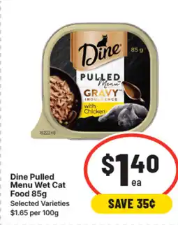IGA Dine pulled menu wet cat food offer