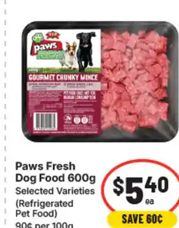 IGA Paws fresh dog food offer