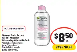 IGA Garnier skin active all in 1 micellar cleansing water offer