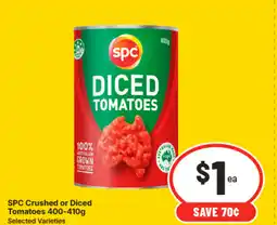 IGA Spc crushed or diced tomatoes offer