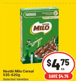 IGA Nestlé milo cereal offer