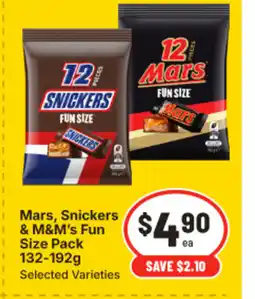 IGA Mars, snickers & m&m's fun offer
