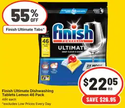 IGA Finish Ultimate Dishwashing Tablets offer
