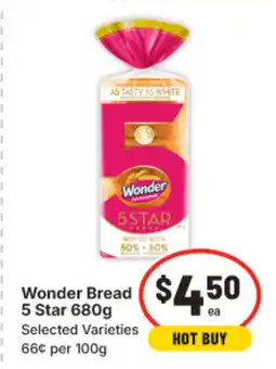 IGA Wonder bread 5 star offer