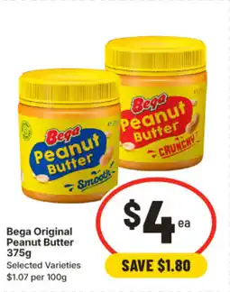 IGA Bega original peanut butter offer