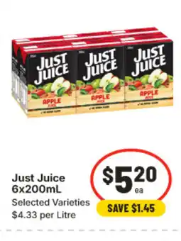 IGA Just juice offer