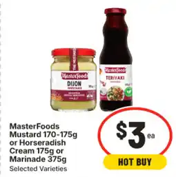 IGA Masterfoods mustard or horseradish cream or marinade offer