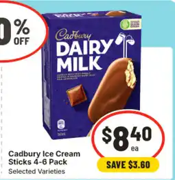 IGA Cadbury ice cream sticks offer