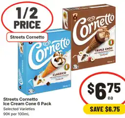IGA Streets cornetto ice cream cone offer