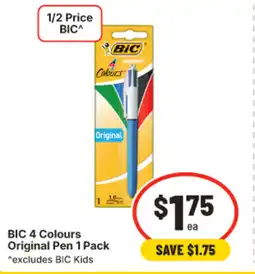 IGA Bic 4 colours original pen offer