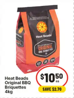 IGA Heat beads original bbq briquettes offer