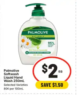 IGA Palmolive softwash liquid hand wash offer