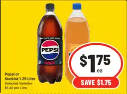 IGA Pepsi or sunkist offer