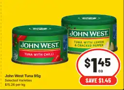 IGA John west tuna offer