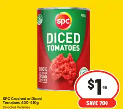 IGA Spc crushed or diced tomatoes offer