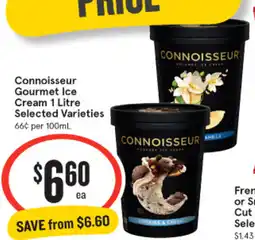 IGA Connoisseur gourmet ice cream offer