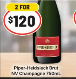 IGA Piper-heidsieck brut nv champagne offer