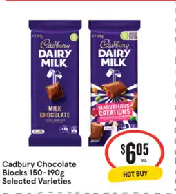 IGA Cadbury chocolate blocks offer
