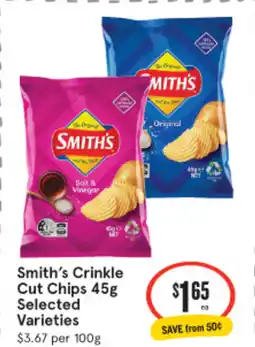 IGA Smith's crinkle cut chips offer