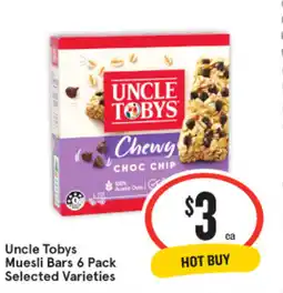 IGA Uncle Tobys Muesli Bars offer