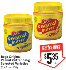 IGA Bega Original Peanut Butter offer