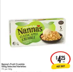 IGA Nanna's Fruit Crumble offer