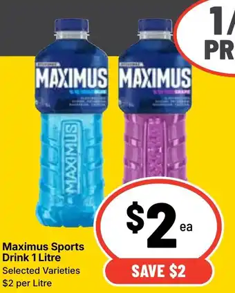 Ritchies Maximus Sports Drink offer