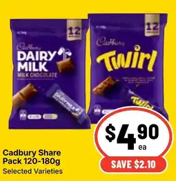 Ritchies Cadbury Share Pack offer