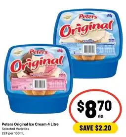 Ritchies Peters Original Ice Cream offer