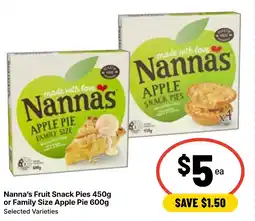 Ritchies Nanna's Fruit Snack Pies or Family Size Apple Pie offer