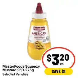 Ritchies MasterFoods Squeezy Mustard offer