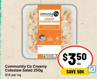 Ritchies Community Co Creamy Coleslaw Salad offer