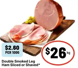 Ritchies Double Smoked Leg Ham Sliced or Shaved offer