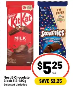 Ritchies Nestlé Chocolate Block offer